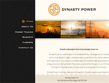 Tablet Screenshot of dynastypower.ca